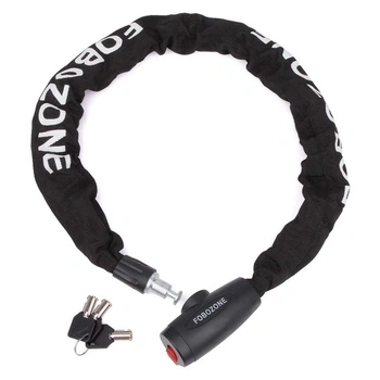 Zámok na bicykel s kľúčmi, reťazový zámok 9 mm, dĺžka 100 cm