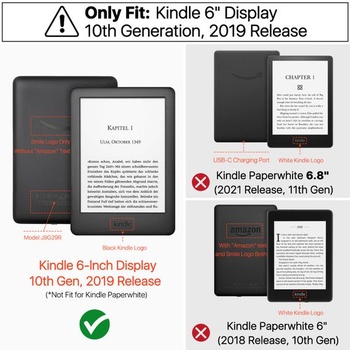 Púzdro TNP pre Kindle 10. generácia 2019 J9G29R, ochranné púzdro pre čítačku elektronických kníh