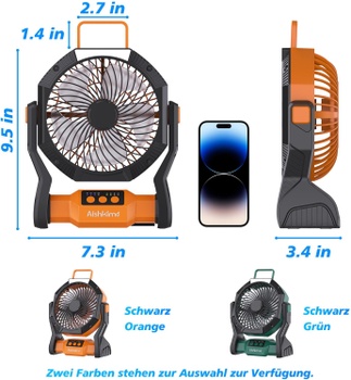 Prenosný ventilátor Aishkimo OT-F30