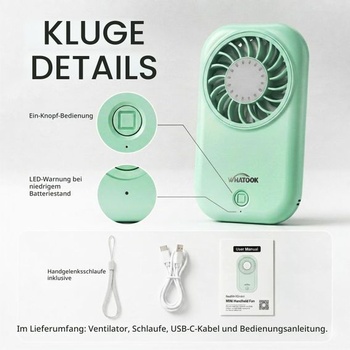 Ručný mini ventilátor WHATOOK