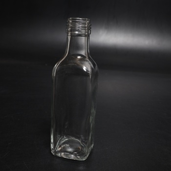 Relaxdays malé lahvičky, sada 16, 100 ml, skleněné lahvičky na plnění, šroubovací uzávěr a korek,