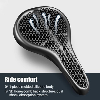 Kryt sedla bicykla, silikónový chránič sedla, polstrovaný kryt sedla, vodeodolné