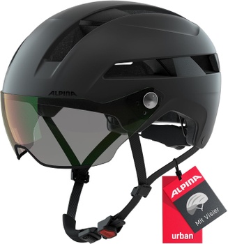 Cyklistická prilba Alpina 51-56 cm, čierna