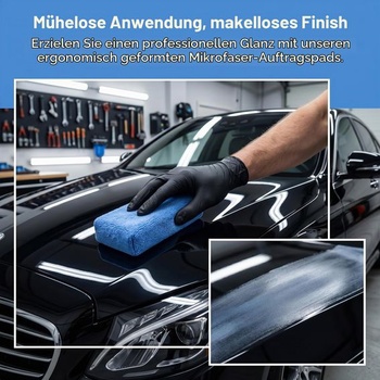 5 kusů mikrovláknové houbičky na auto o rozměrech 12X8X4CM, leštící houbička na auto na ruce