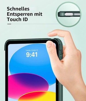 Puzdro MoKo pre iPad (A16) 11./10. generácia (2025/2022), nočne zelená, polnočne zelená