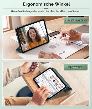 Puzdro MoKo pre iPad (A16) 11./10. generácia (2025/2022), nočne zelená, polnočne zelená