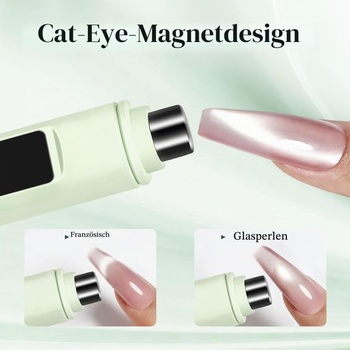 Prenosný mini sušič nechtov JODSONE s magnetom a LCD displejom - praktická UV LED lampa na gélové