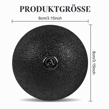 8cm tvrdý fasciálna lopta, prémiová malá fasciálna lopta, masážna lopta