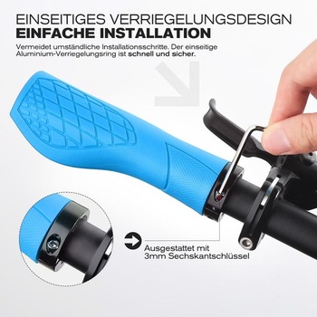 Ergonomické rukoväte na bicykel GXCROR pre riadidlá 22,2 mm - rukoväte na riadidlá pre horské