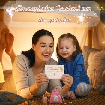 Darčeky WALLFID Zúbková víla pre deti, kúzelná sada Zúbková víla ako suvenír so Zúbkovou vílou,