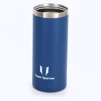 Láhev na vodu Sparrow z nerezové oceli 500 ml - Otočná termoska s širokým otevíráním a brčkem - Bez