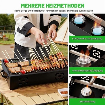 Ohřívací talíř BBQ z nerezové oceli, ohřívací nádoba na grilované jídlo pro kempování