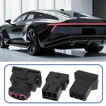 Súprava 3-pinových automobilových konektorov EMSea 2 sady, samec/samica, kompatibilná s rozhraním Bosch