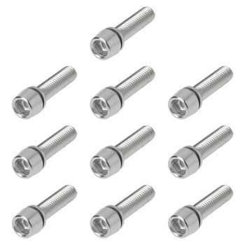 ECSiNG 10 ks skrutiek do riadidiel M5x20mm z nerezovej ocele pre hlavové zloženie pre horské a cestné