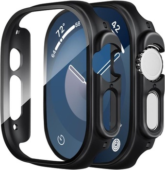 Uluck 2 kusy pevných puzdier s ochranným sklom kompatibilný s Apple Watch Ultra 4 (2026)/Ultra 3