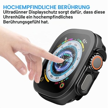 Uluck 2 kusy pevných puzdier s ochranným sklom kompatibilný s Apple Watch Ultra 4 (2026)/Ultra 3
