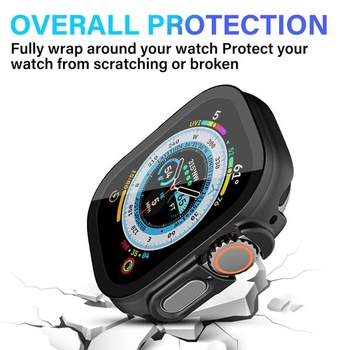 Uluck 2 kusy pevných pouzder s ochranným sklem kompatibilní s Apple Watch Ultra 4 (2026)/Ultra 3