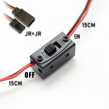 GERUI 3dílný kabel spínače, 15cm kabel s konektorem JR BEC