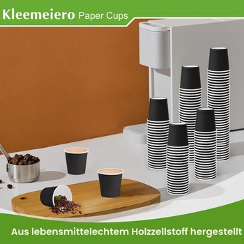 Papierové kelímky Kleemeiero 200 kusov na espresso 30 ml, malé kelímky na kávu 30 ml, papierové