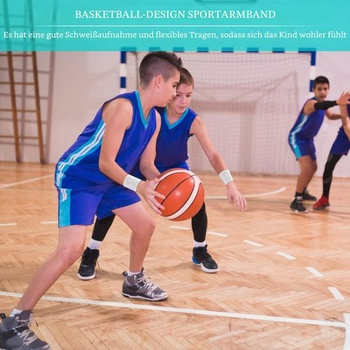 Sada 6 potních pásků, sportovní potní pásky pro děti, savé potní pásky na paže, fitness, zápěstí a