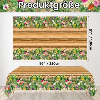 Obrusy na havajskej párty XJLANTTE 130x220cm
