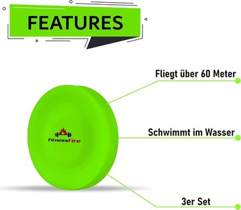 Sada 3 mini frisbees - Malé frisbee letí cez 60 metrov - Nový trendový šport - Alternatíva k