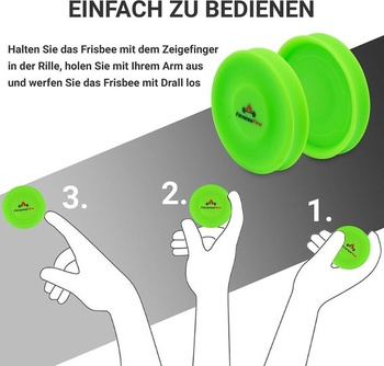 Sada 3 mini frisbees - Malé frisbee letí cez 60 metrov - Nový trendový šport - Alternatíva k