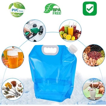 Skladací kanister na vodu Kamiya 5/10L s tesne priliehajúcim vekom, flexibilný kanister na vodu,