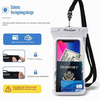 ProCase 2 kusy vodotěsných pouzder na telefon, podvodní pouzdro s certifikací IPX8 pro 6,9