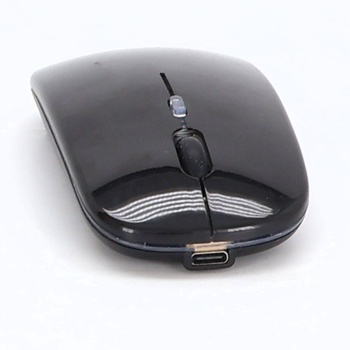 Bezdrôtová Bluetooth myš TECKNET (Bluetooth 5.1 + 2.4 GHz USB), dobíjacia bezdrôtová myš RGB s