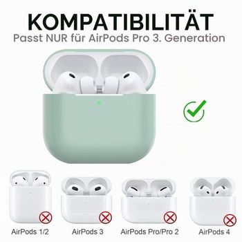 Puzdro pre AirPods Pro 3 (USB-C) 2025, šedá, pre AirPods Pro 3, šedá