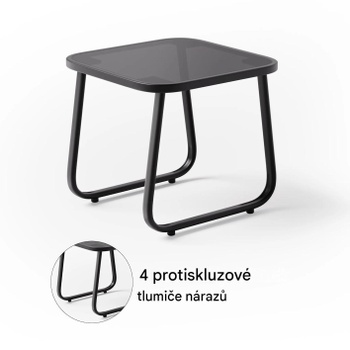 3dielny záhradný set WR150, nosnosť 150 kg, čierny - B