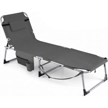 Skladacie ležadlo s otvormi pre tvár a ruky QS44591JUDE, nastaviteľné v 5 polohách, nosnosť 180 kg,