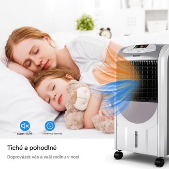 Prenosná klimatizácia ES10680DE-GR, 2000 W, 8-hodinový časovač, bielo/šedá - N