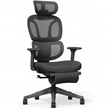 Ergonomická kancelárska stolička BS5BB-M2, nosnosť 136 kg, čierna - B