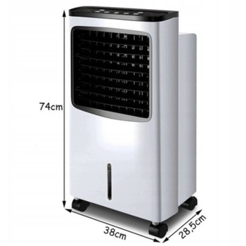Prenosná klimatizácia ES10681DE-WH, 2000 W, 8-litrová nádrž, biela - B