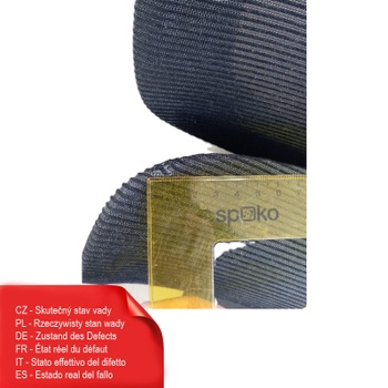 Ergonomická kancelárska stolička C7B-Air-Pro s opierkou na nohy, čierna - B