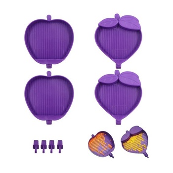 Tácka na korálky s diamantovou maľbou - Triediace tácky s kamienkami, deliace úložné nádoby v tvare