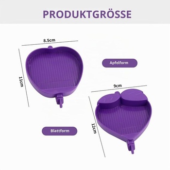 Tácka na korálky s diamantovou maľbou - Triediace tácky s kamienkami, deliace úložné nádoby v tvare