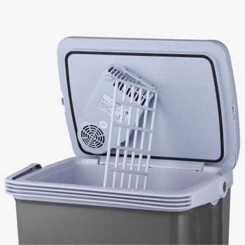 Termoelektrický chladiaci box, 12/230 V, 25 L, sivý - B