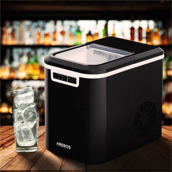 Výrobník ľadu, 2,2 l, 9 kociek ľadu za 10 min, čierny - B