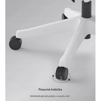 Ergonomická kancelárska stolička C7WG-air, 4D podrúčky, šedá - B