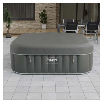Nafukovacia vírivka Tenerife s LED diódami, 2400 W, až pre 6 osôb, čierno/biela- B