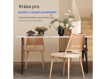 Sada 4 jedálenských stoličiek DC5-Z-EUV2, prírodná - B