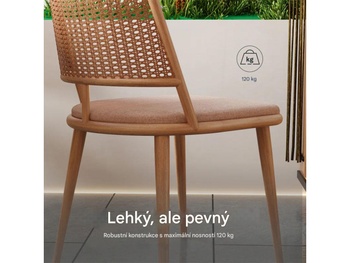 Sada 4 jedálenských stoličiek DC5-Z-EUV2, prírodná - B