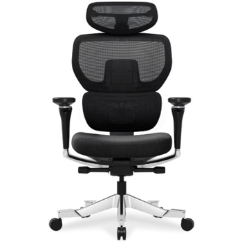 Ergonomická kancelárska stolička C7MOB-F1-EUV2, nosnosť 163 kg, čierna - B