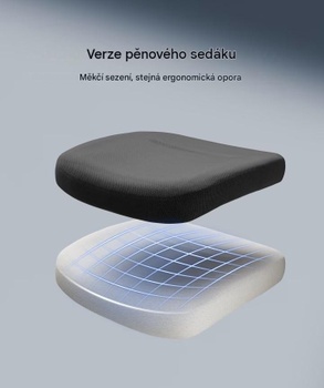 Ergonomická kancelárska stolička C7MOB-F1-EUV2, nosnosť 163 kg, čierna - B
