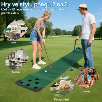 Prenosná golfová sada SP38465, 332 cm, 6 loptičiek a 12 jamiek - B