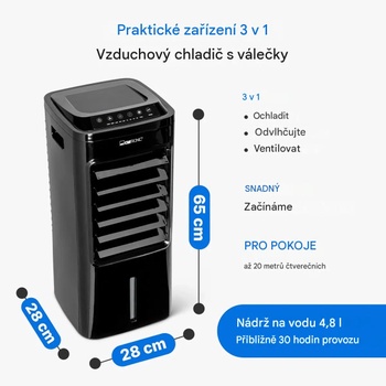 Zvlhčovač vzduchu LK 3843, 60 W, 4,8 l, čierna - B