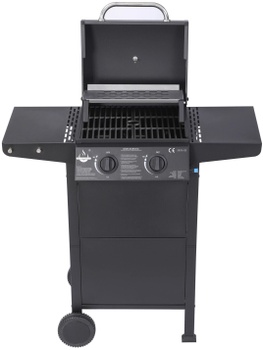 Plynový gril San Jose AY0204, 2 horáky, 5 kW, čierny - B